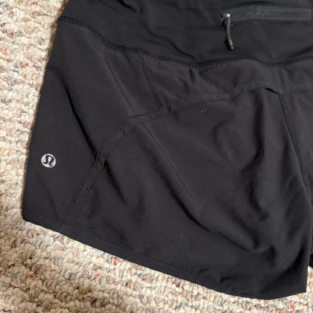 Lululemon Run Times Short *4-way Stretch Black- Size 6